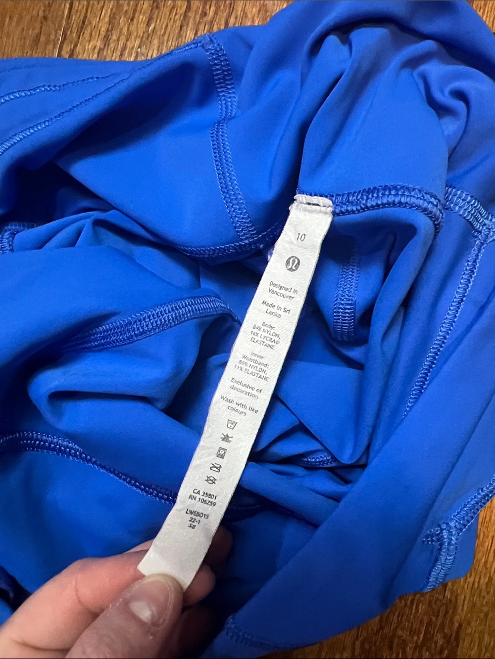 lululemon athletica Blue High-Rise Cropped Leggings - Picture 7 of 9